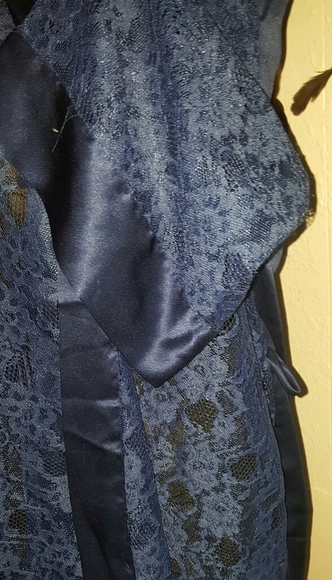 Victoria Secret Vintage Royal Blue Lingerie Robe - Picture 4 of 6